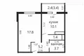 Wohnung 1 zimmer 41 m² Dsjarschynsk, Belarus