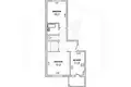 2 room apartment 57 m² Malaryta, Belarus