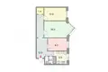Mieszkanie 3 pokoi 56 m² Puszkin, Rosja