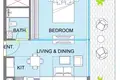 Appartement 2 chambres 56 m² Ras el Khaïmah, Émirats arabes unis