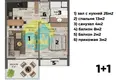 2 room apartment 72 m² Mersin, Turkey