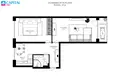 Квартира 2 комнаты 47 м² Вильнюс, Литва