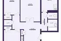 4 room apartment 81 m² Vojkava, Belarus