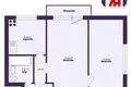 Apartamento 2 habitaciones 43 m² Baránavichi, Belarús