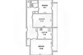 Квартира 3 комнаты 60 м² Мухавецкий сельский Совет, Беларусь