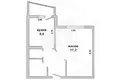 Квартира 1 комната 37 м² Мухавецкий сельский Совет, Беларусь