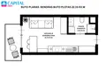 Mieszkanie 1 pokój 22 m² Wilno, Litwa