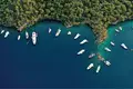 Residential complex Premium residence Nidapark Gocek with a park and swimming pools in the historic center of Fethiye, Turkey