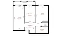 Wohnung 2 zimmer 66 m² Fanipal, Belarus