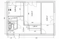 2 room apartment 43 m² Minsk, Belarus