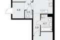 Wohnung 2 zimmer 58 m² Troizk, Russland