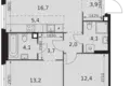Wohnung 3 zimmer 66 m² Moskau, Russland