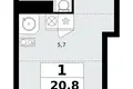 Mieszkanie 1 pokój 21 m² poselenie Sosenskoe, Rosja