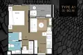 Appartement 31 m² Sakhu, Thaïlande