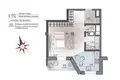 1 room apartment 38 m² Minsk, Belarus