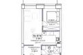 2 room apartment 43 m² in Prienai, Lithuania
