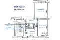2 room apartment 46 m² Šiauliai, Lithuania