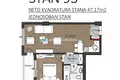 Apartment 45 m² Bar, Montenegro