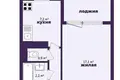 1 room apartment 33 m² Minsk, Belarus