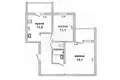 2 room apartment 57 m² Malaryta, Belarus