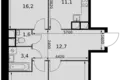 Квартира 3 комнаты 73 м² Развилка, Россия