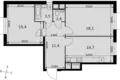 Квартира 2 комнаты 65 м² Развилка, Россия