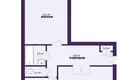 2 room apartment 54 m² Astrashycki Haradok, Belarus