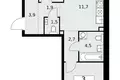 Wohnung 3 Zimmer 58 m² poselenie Sosenskoe, Russland