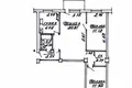 3 room apartment 58 m² Vitsebsk, Belarus