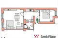 Apartamento 2 habitaciones 49 m² okres Karlovy Vary, Chequia
