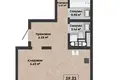 Wohnung 3 Zimmer 59 m² Kalodziscanski sielski Saviet, Weißrussland