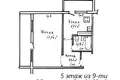 Квартира 1 комната 32 м² Гомель, Беларусь