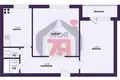 2 room apartment 49 m² Maladzyechna, Belarus