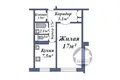 1 room apartment 37 m² Baranavichy, Belarus