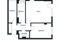 3 room apartment 59 m² Warsaw, Poland