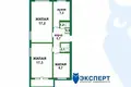 3 room apartment 61 m² Minsk, Belarus