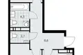 Apartamento 2 habitaciones 52 m² poselenie Sosenskoe, Rusia