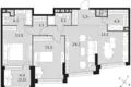 Квартира 3 комнаты 85 м² Москва, Россия