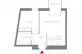 Квартира 2 комнаты 32 м² Варшава, Польша