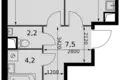 Wohnung 2 zimmer 59 m² Razvilka, Russland