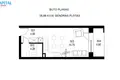 1 room apartment 29 m² Vilnius, Lithuania