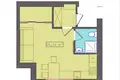 Apartamento 1 habitación 26 m² Tsyrkuny, Ucrania