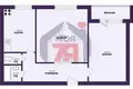 Квартира 2 комнаты 49 м² Молодечно, Беларусь