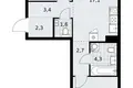 Квартира 2 комнаты 60 м² район Коммунарка, Россия