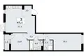 Квартира 2 комнаты 67 м² район Коммунарка, Россия