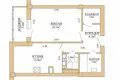 1 room apartment 46 m² Minsk, Belarus