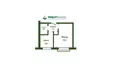 Apartamento 1 habitación 22 m² Baránavichi, Belarús