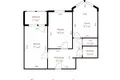 Mieszkanie 2 pokoi 61 m² Mińsk, Białoruś