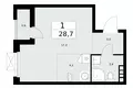 Квартира 1 комната 29 м² поселение Сосенское, Россия