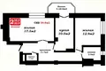 2 room apartment 57 m² Minsk, Belarus